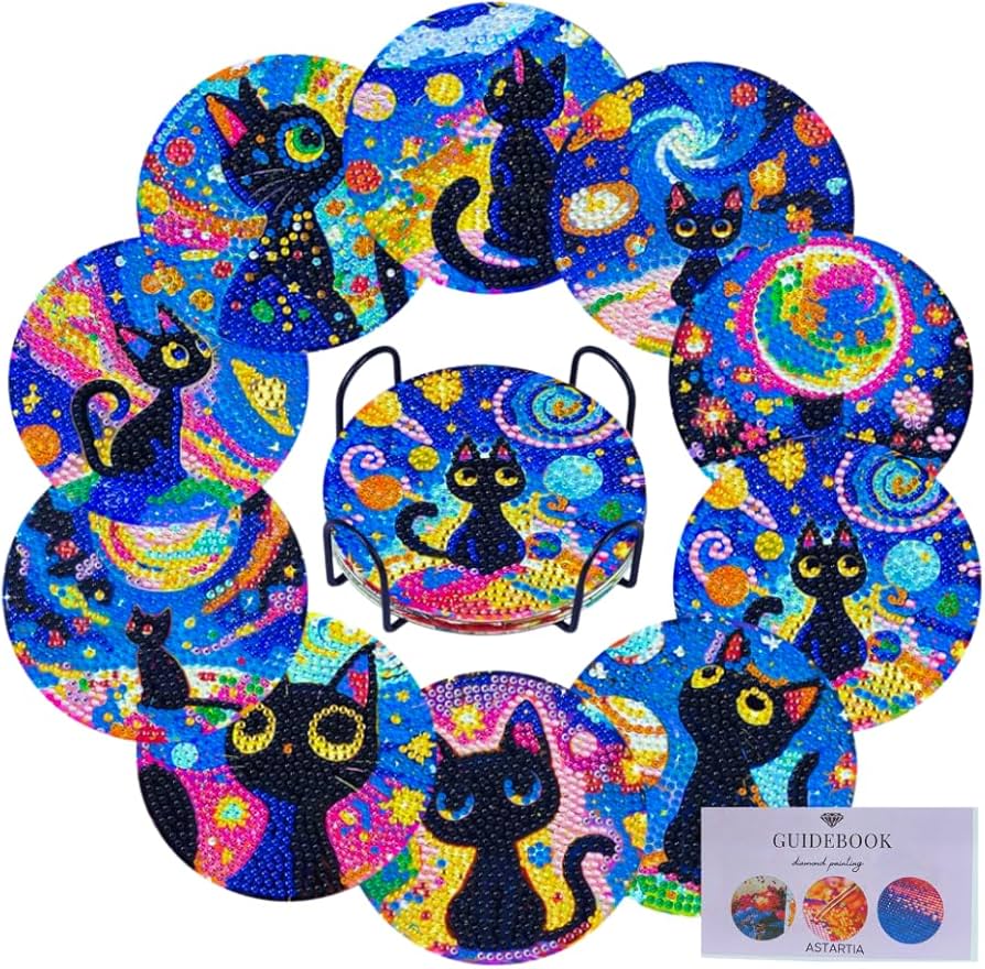 Amazon.co.jp: Astartia ダイヤモンドアート コースター キット DIY